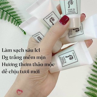 Combo 5 sữa rửa mặt làm sạch và trắng da whoo 13ml