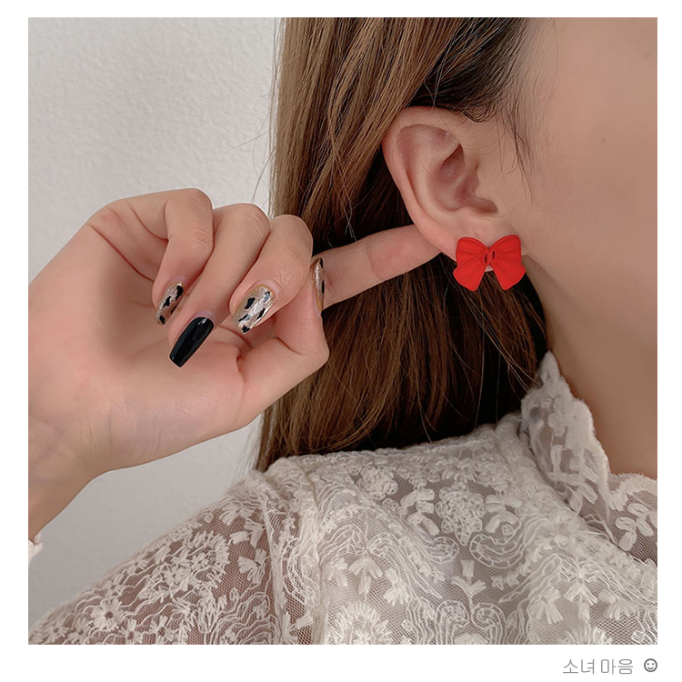 Khuyên tai nơ đơn giản xinh xắn điệu đà cho nữ