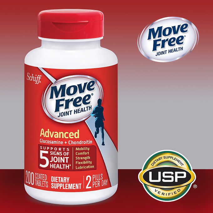 Viên Uống Khoẻ Sụn Khớp Của Mỹ Schiff Move Free Advanced Glucosamin + Chondroitin 200 Viên