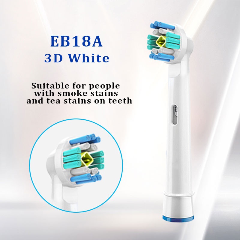 Set 4 Đầu Bàn Chải Điện Thay Thế Cho oral b Infinity cross action advance triumph excel