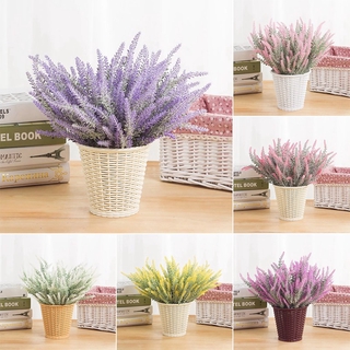 1 Bó hoa oải hương Provence nhân tạo lãng mạn dùng cho trang trí tiệc cưới / bình hoa / nhà cửa