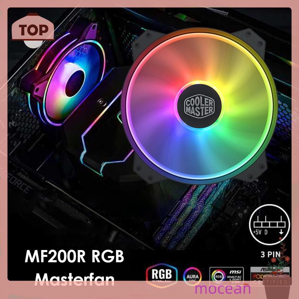 Quạt Tản Nhiệt Mocean Mf200R 20cm 3 Pin Màu Rgb Yên Tĩnh