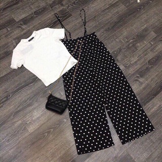 Set yếm chấm bi