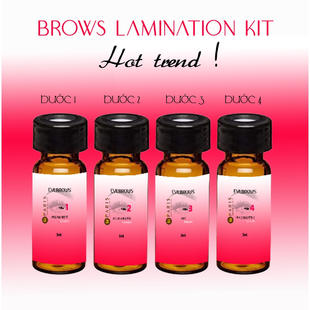 Brows Lamination Kit - Cán Màng Lông Mày, Ép Lông Mày, Duỗi Lông Mày Kit