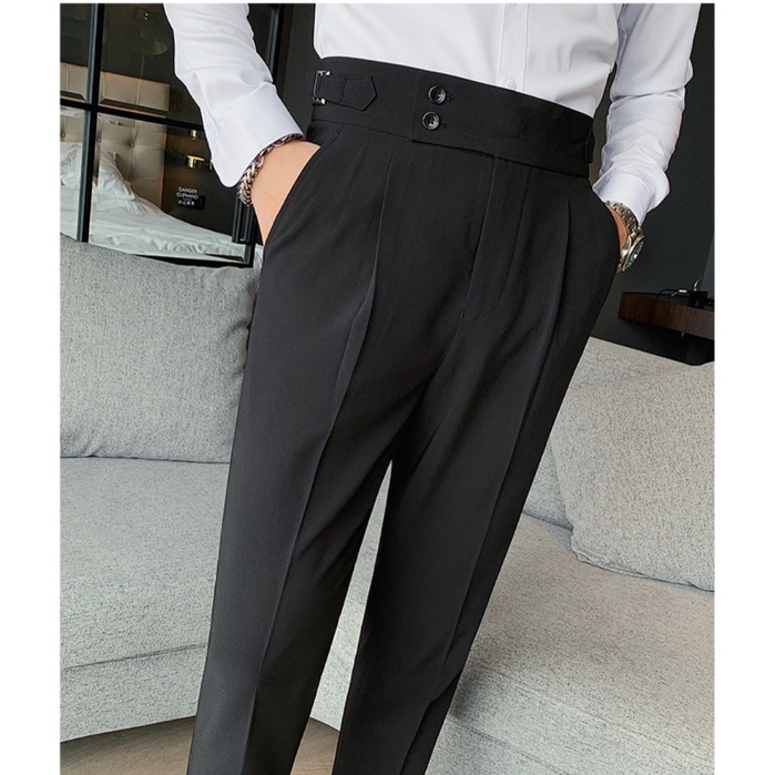 Quần Âu Nam 2 Khuy Cạp Cao, Hàn Quốc Cao Cấp - kiểu mới , phong cách hàn quốc , Dáng Ôm Chuẩn DT LIMITED