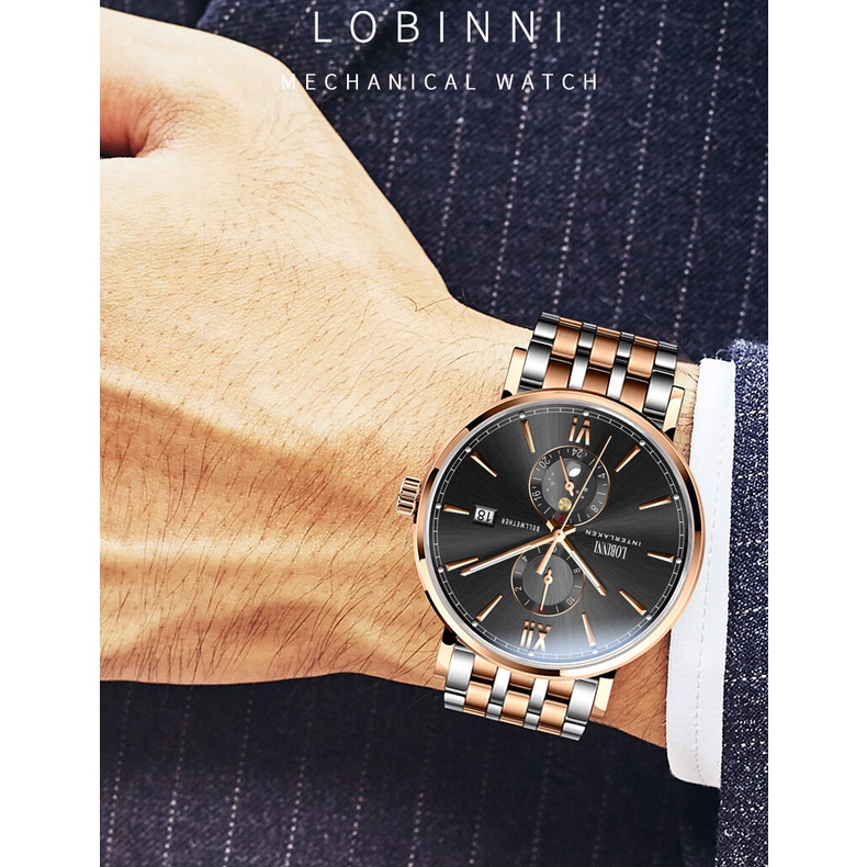 Đồng hồ nam chính hãng LOBINNI L1022-6 (Phiên Bản Hot Nhất Hè 2021)