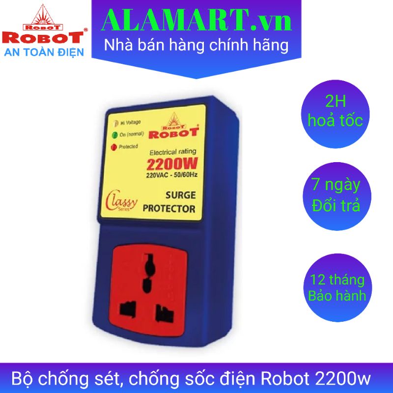Bộ thiết bị bảo vệ chống sét chống sốc điện Robot 2200W