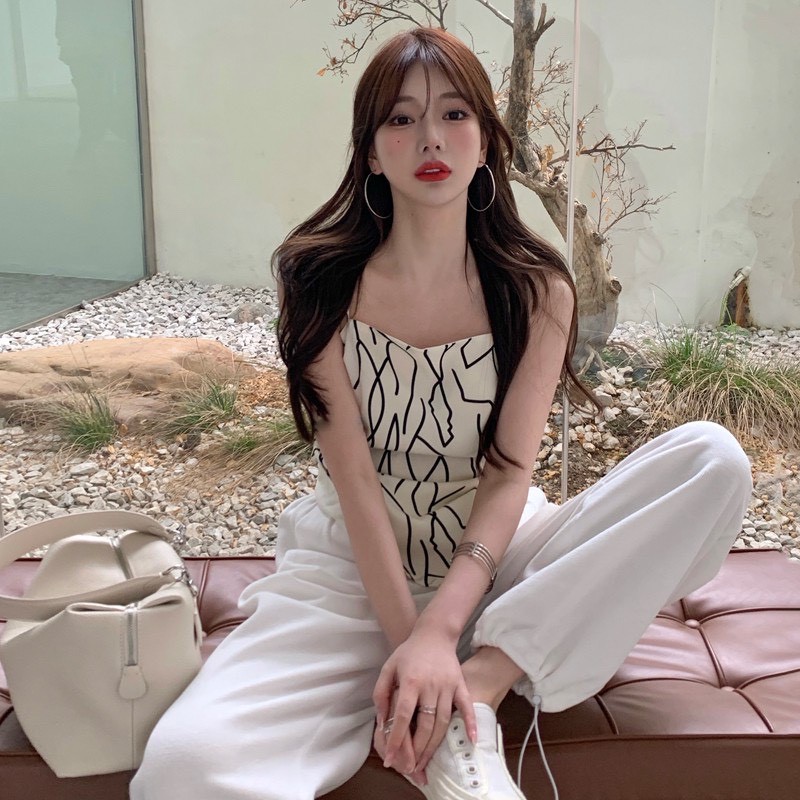 Set đồ nữ cá tính, set quần lửng áo quây đi chơi sang chảnh mùa hè đẹp 8A00057 | BigBuy360 - bigbuy360.vn