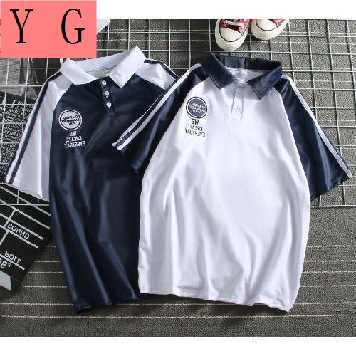Áo Thun Đồng Phục Học Sinh Ngắn Tay Phong Cách Preppy Hàn Quốc