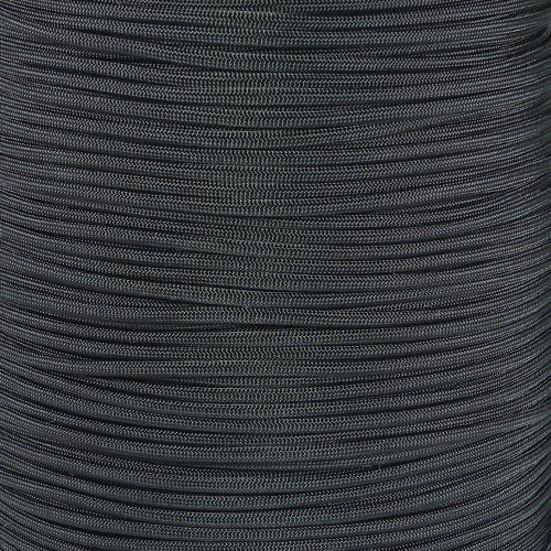 (Combo 5 mét ) Dây dù Paracord - Màu Đen Black 550 - 4mm