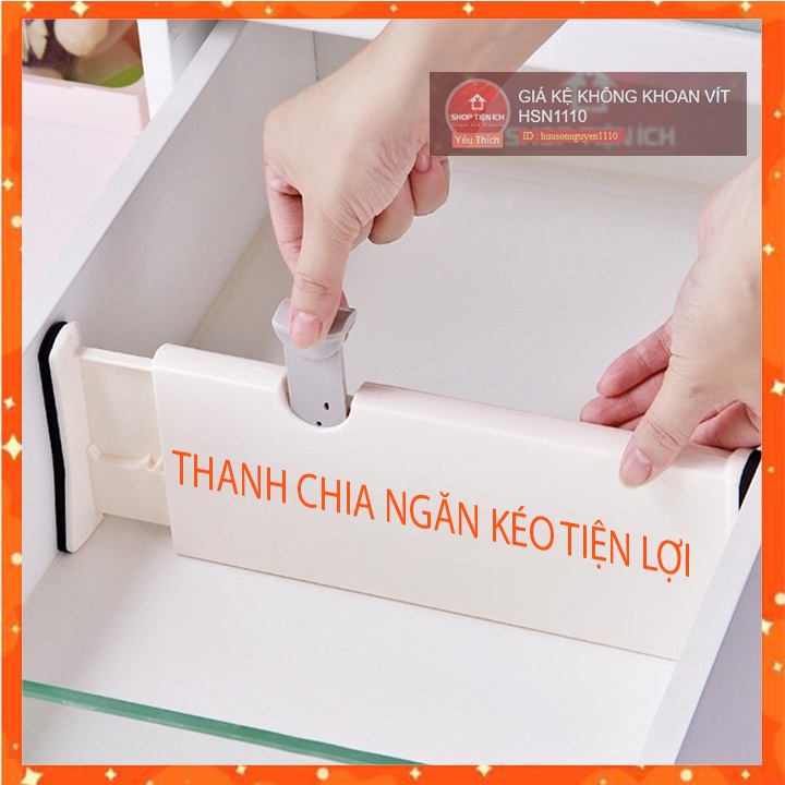 Thanh Kệ CHIA NGĂN KÉO , Ngăn Bàn, Giá Sách (Thay Đổi Kích Thước) HSN