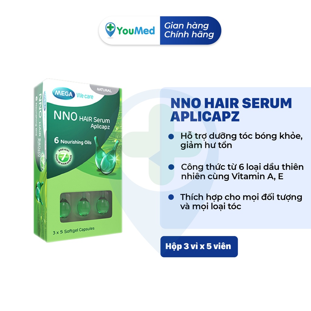 Serum NNO Hair Aplicapz - hỗ trợ dưỡng tóc bóng khỏe, giảm hư tổn