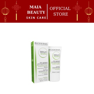 Kem dưỡng ẩm giảm mụn nhẹ giúp bù nước, làm dịu da dành cho da khô yếu và nhạy cảm - Sebium Sensitive 30ml