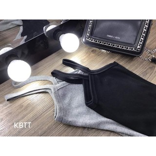 Váy body 2 dây đen xẻ đùi