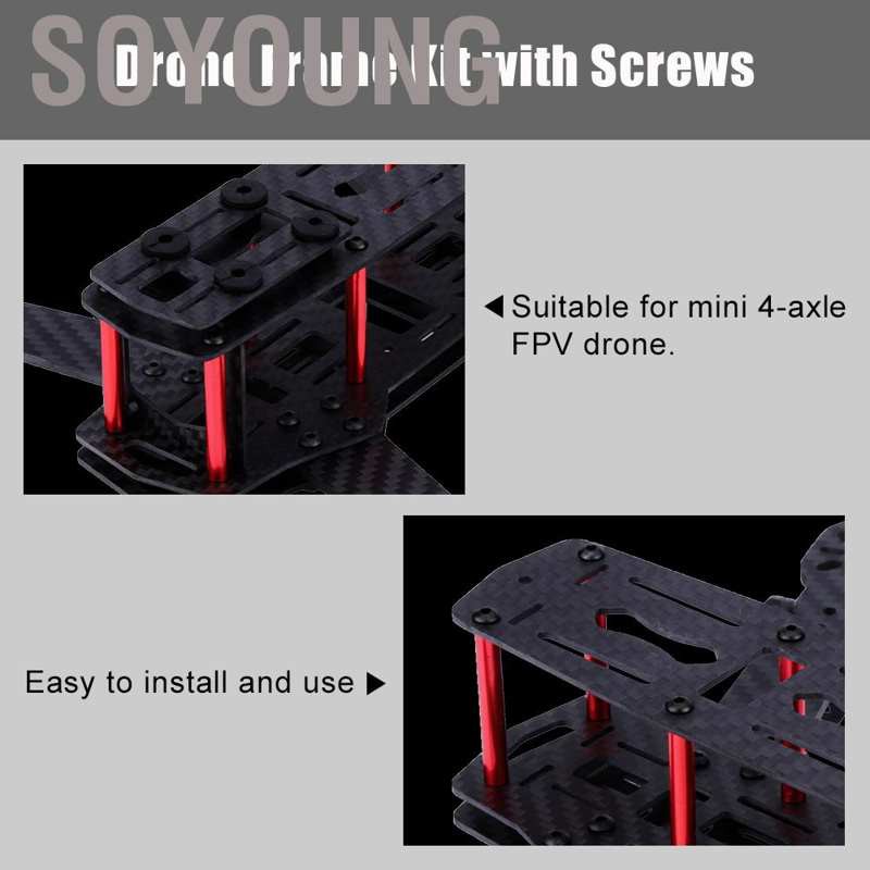 Khung Sợi Carbon Qav250 250mm Cho Drone Điều Khiển Từ Xa