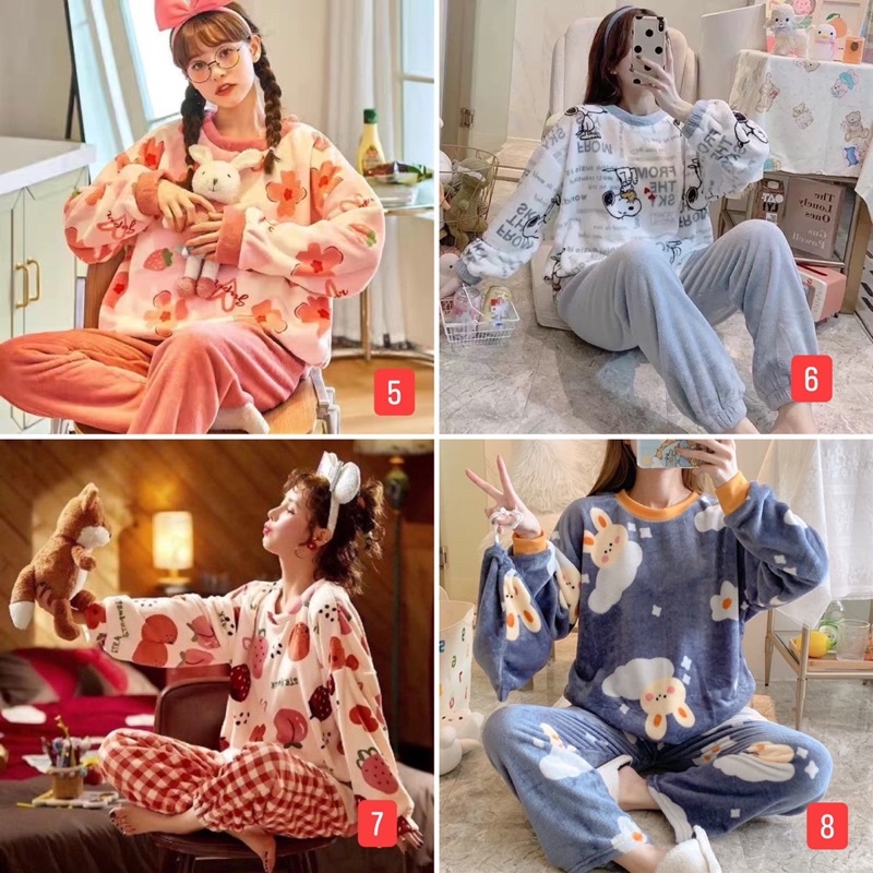 [Hàng order] - Bộ ngủ bông (Ảnh thật ở cuối) - NOTE TÊN FB VÀ SĐT ĐỂ TRẢ ĐÚNG MẪU | BigBuy360 - bigbuy360.vn