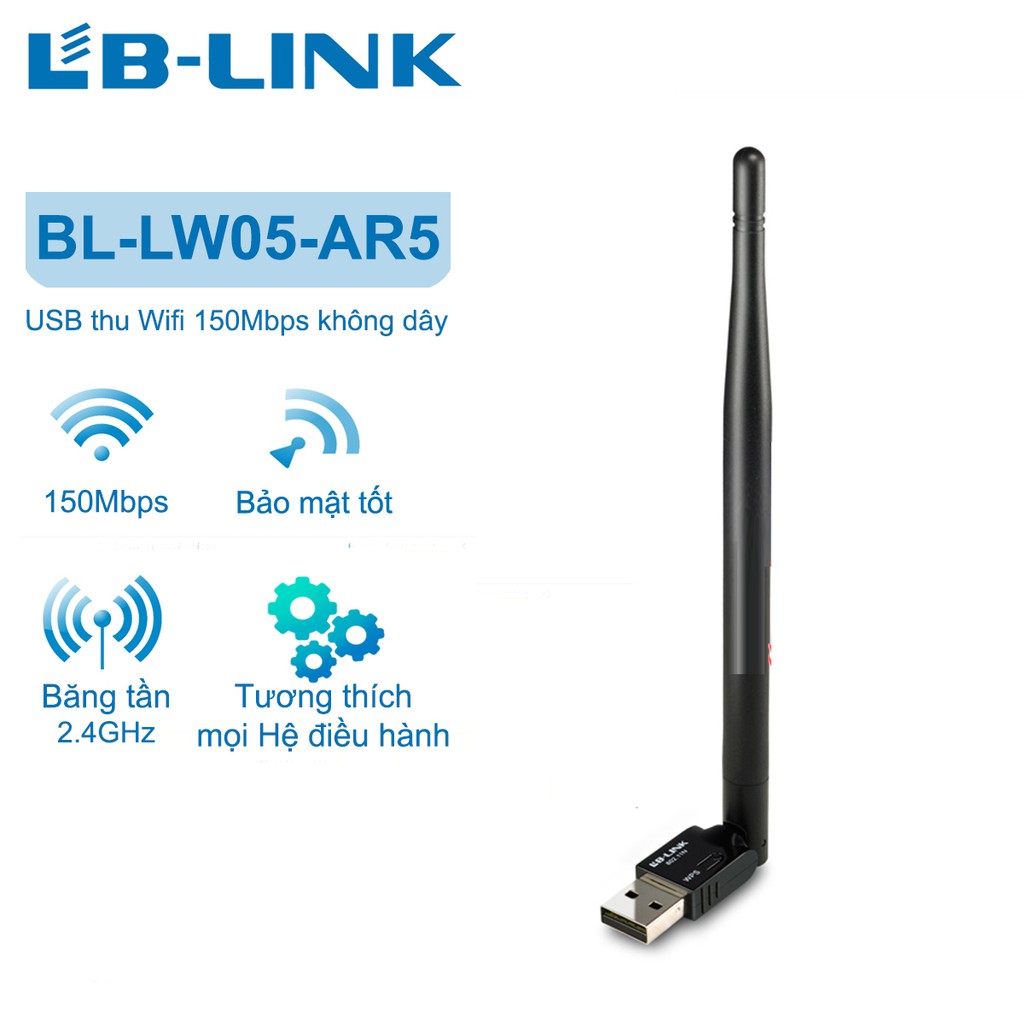 Usb thu wifi 1 râu Lblink BL-LW05-AR5