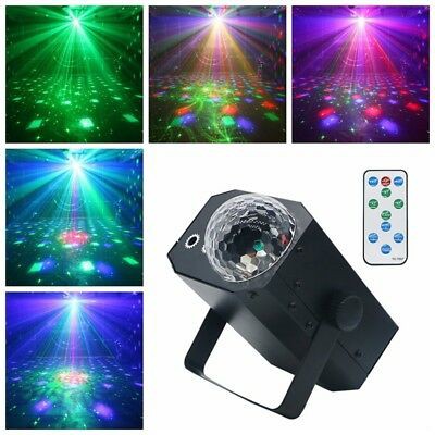 Đèn RGB LED 16 trong 1 có đèn chiếu laser nhấp nháy theo nhạc có remote