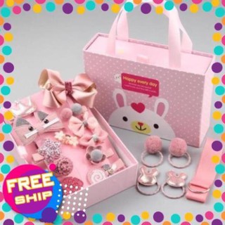 Ninikids: Set 18 món: kẹp tóc và chun buộc tóc cho bé/