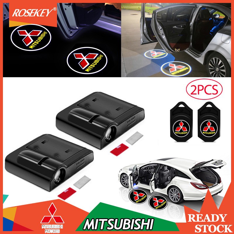 2 Đèn Led Chiếu Logo Cho Xe Hơi Mitsubishi Outlander Asx Triton Lnacer Tyt001