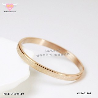 Vòng tay titan mạ cát
