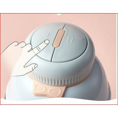 Máy xay ăn dặm đa năng cối thủy tinh dung tích 0.6L hình nơ chính hãng bear  model:QSJ-C02K1