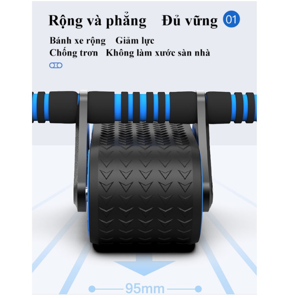 Con lăn tập cơ bụng tự động đốt calo Tank Wheel