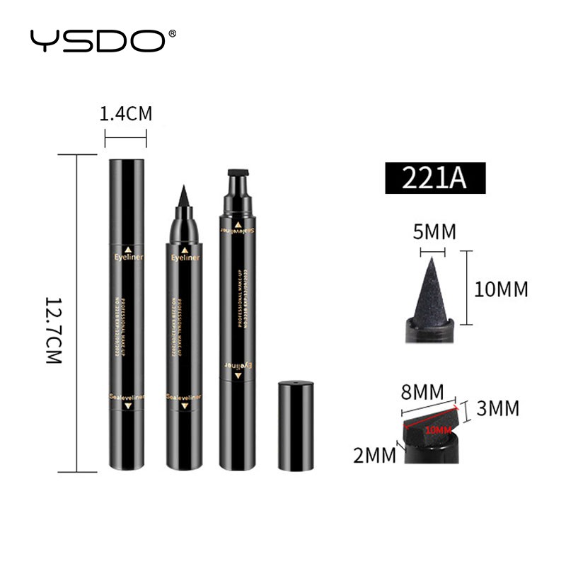 1 Bút Kẻ Mắt Màu Đen Chống Thấm Nước Có 2 Kích Cỡ Khác Nhau