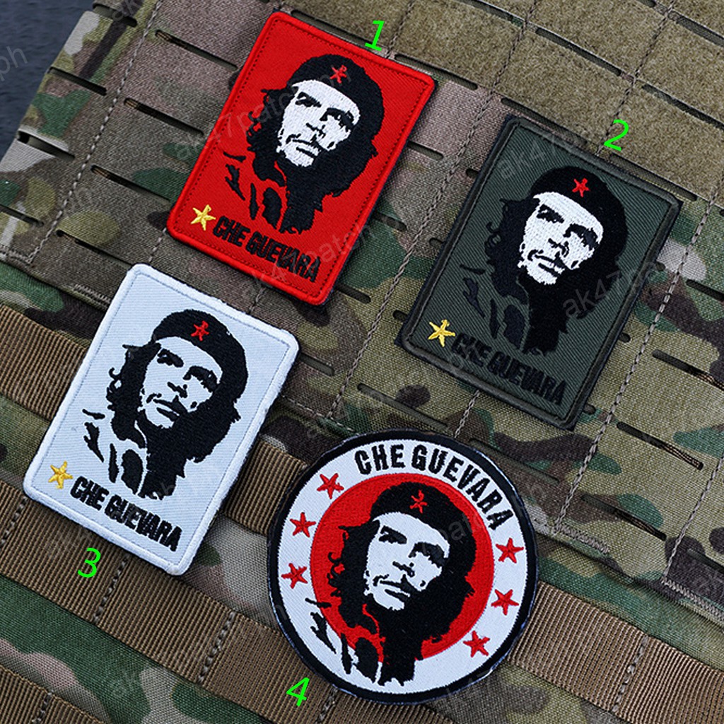 Ernesto Che Guevara Cuba Cuba Cách Mạng Cuba Lãnh Đạo Thêu Miếng Dán Huy Hiệu Quân Sự Áo Thun Miếng 
