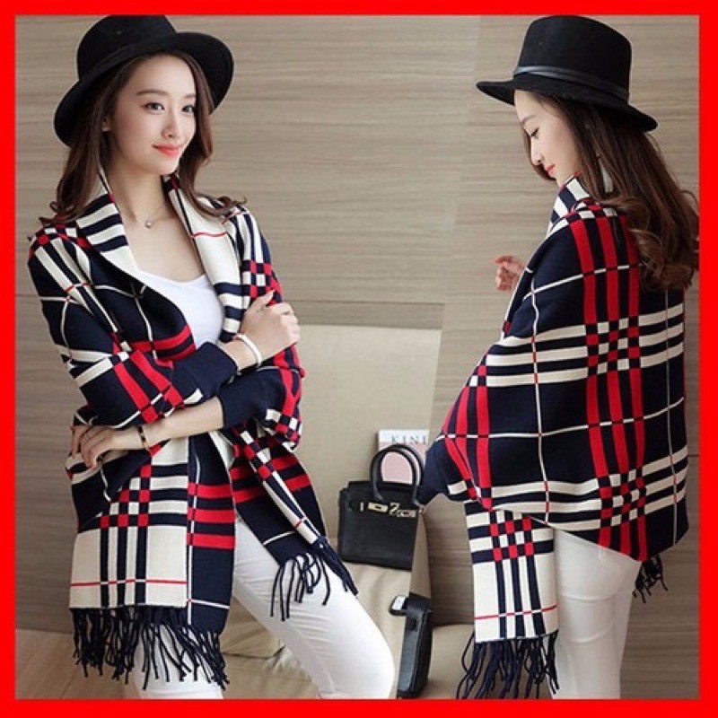 Áo Choàng khăn len dạ Hàn quốc loại 1