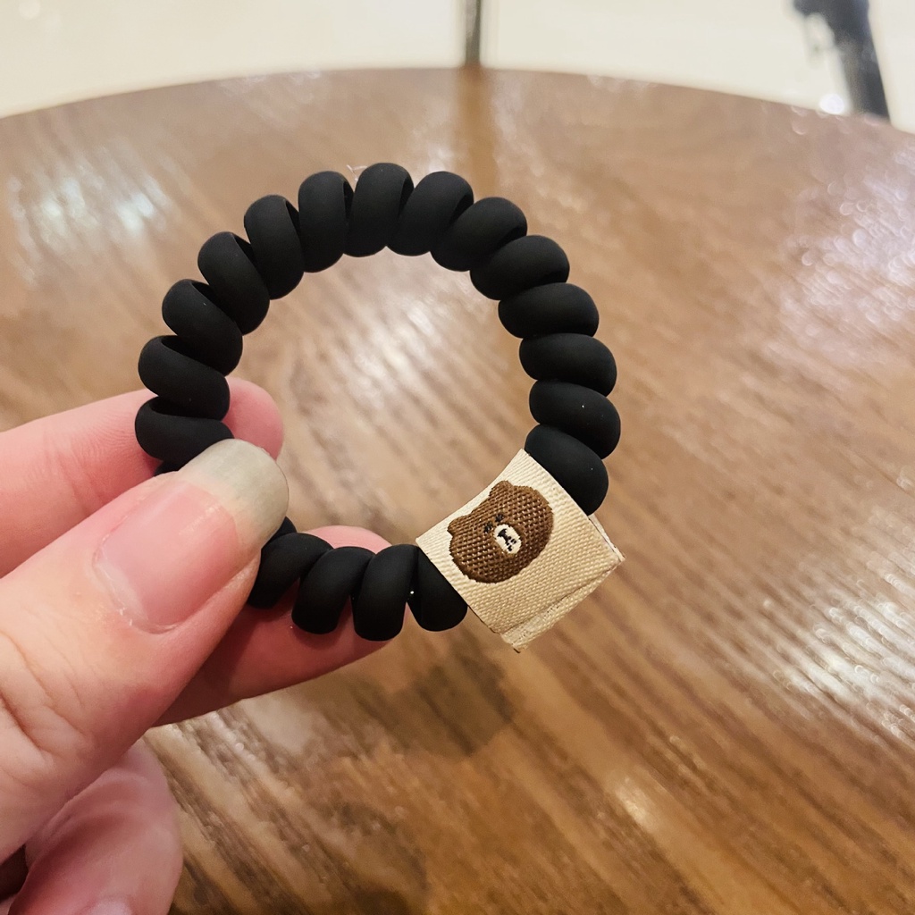 Dây buộc tóc nhựa hình gấu xinh xắn cho nữ