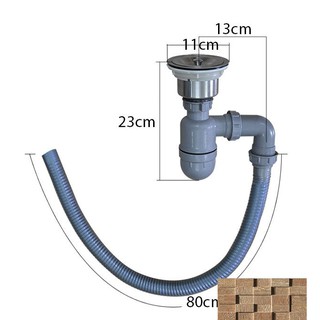 Xi phông ống xả chậu rửa bát Zento XP022