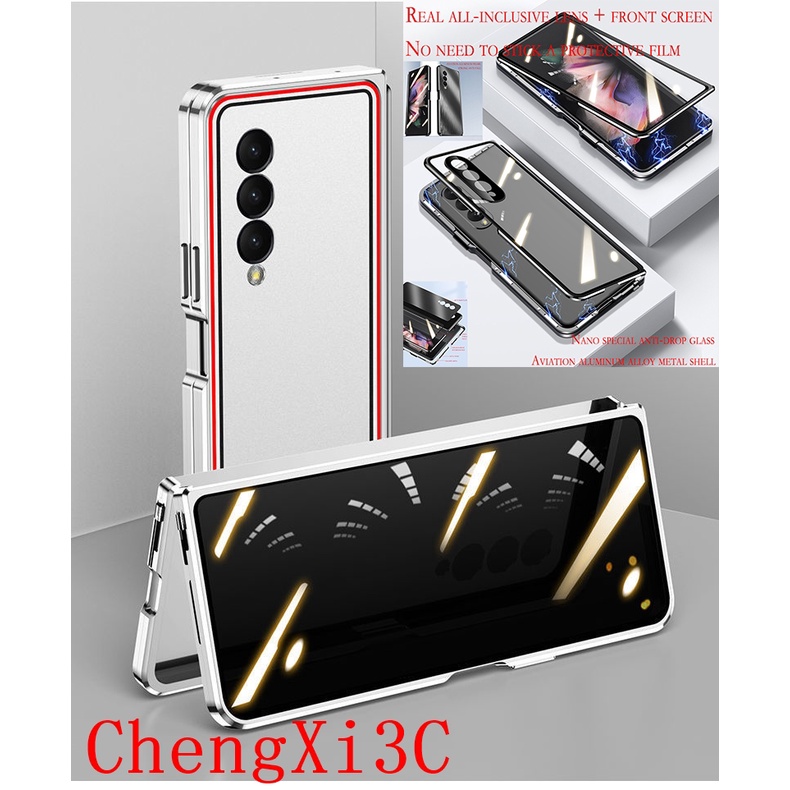 Ốp điện thoại bằng kim nhôm chống rơi cho Samsung Galaxy Z Fold 3 / Z Fold 2