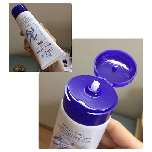 Sửa rửa mặt Dưỡng Trắng Da, Ngừa Mụn chiết xuất ý dĩ Hatomugi Naturie 130g - 150g - 170g