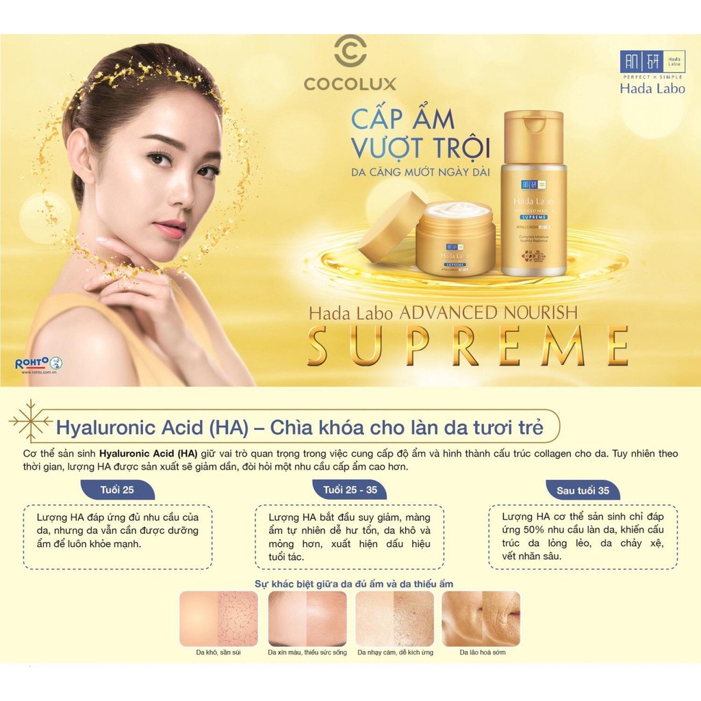 [Công Ty, Tem Phụ] Kem Hadalabo Advanced Nourish Supreme-[COCOLUX]