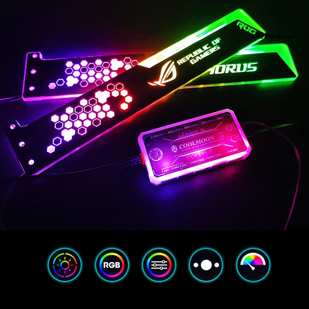 BKP* Graphics Card Bracket Luminous Strong Structure RGB 12-color LED GPU Support for Computer | BigBuy360 - bigbuy360.vn