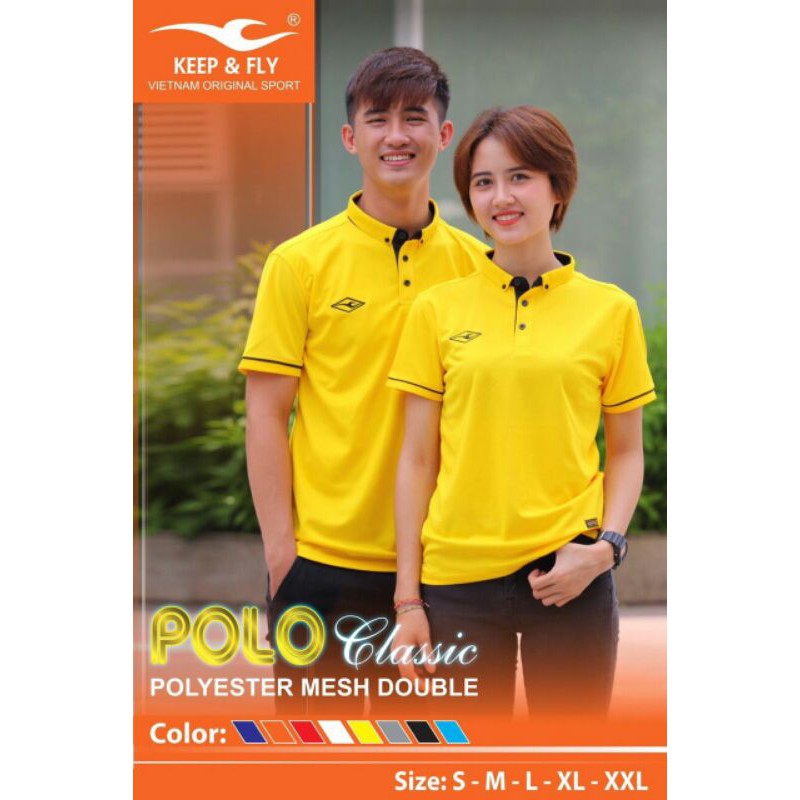 Áo Polo Thể Thao kêu & fly tay trơn - áo di chuyển