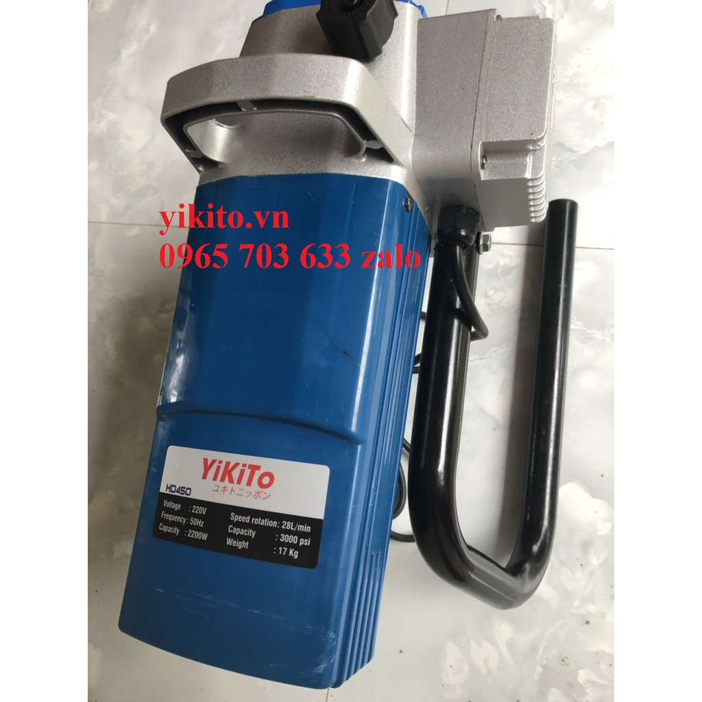 Máy phun sơn siêu nhỏ gọn nhưng chất lượng cao Yikito HD450 phun sơn nước cao cấp.