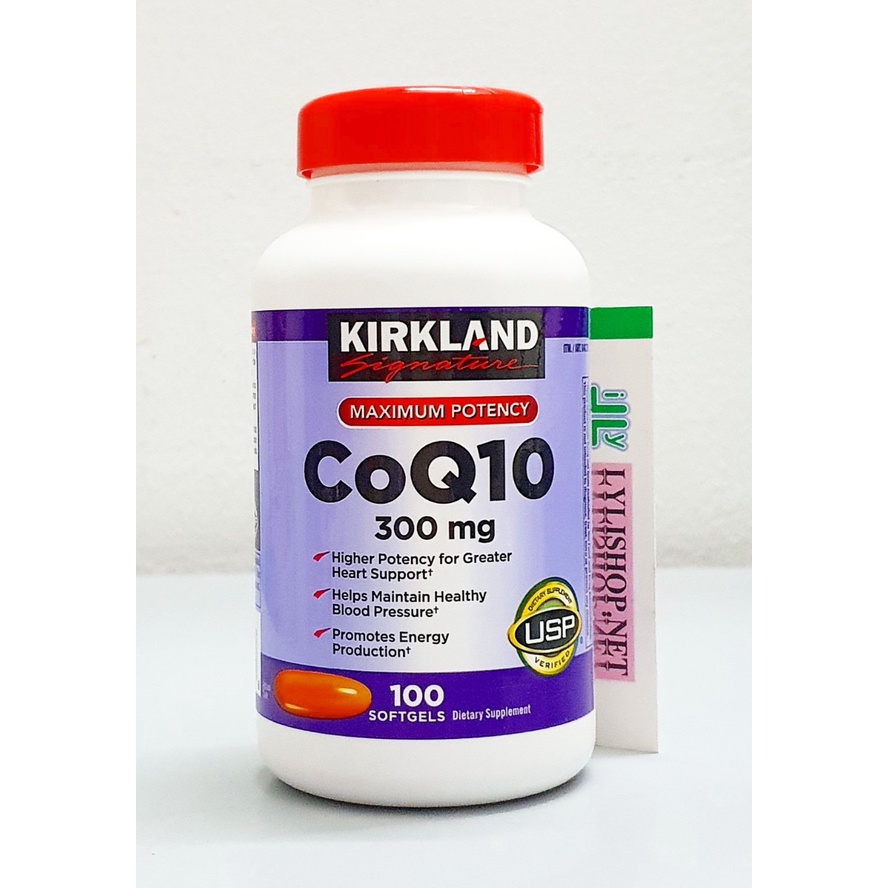 Date 10/24 - Viên uống hỗ trợ tim mạch CoQ10 300mg chai 100 viên hãng Kirkland từ mỹ