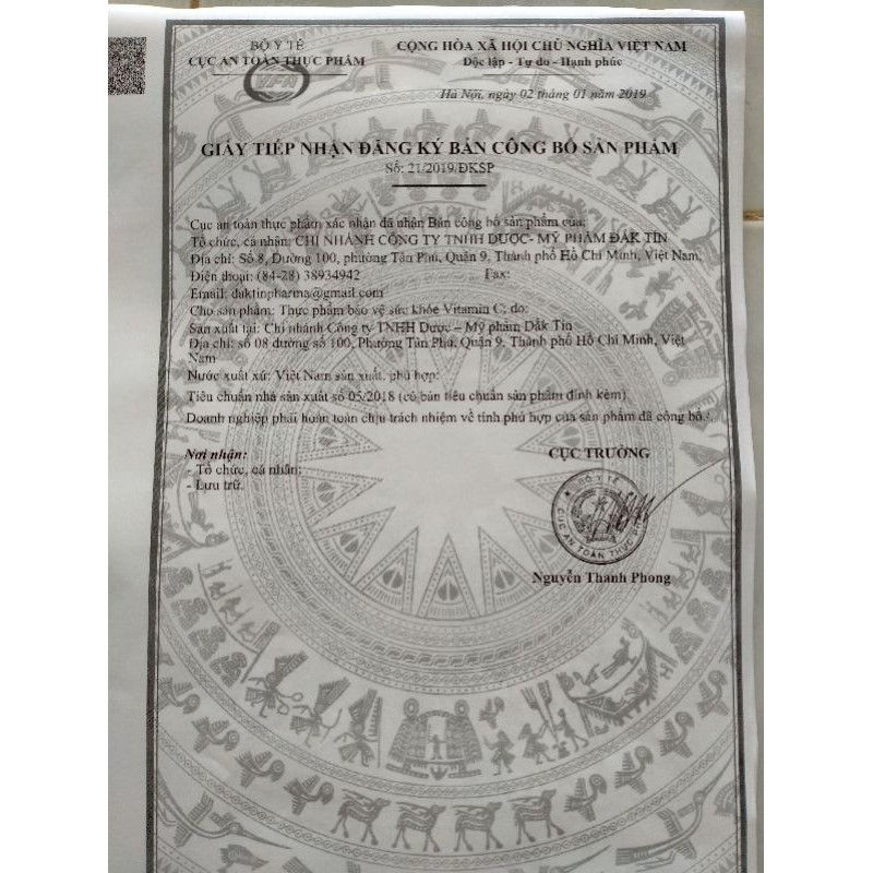 Viên uống VITAMIN C Chai 100 viên | Thế Giới Skin Care