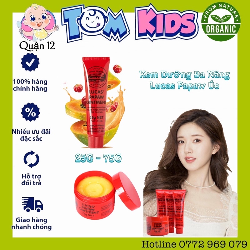 [CÓ SẴN ] Kem Đa Năng Lucas Papaw Ointment 25g Của Úc date 06/2023