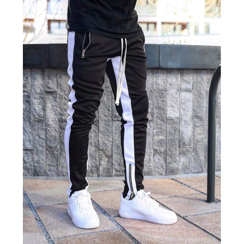 Quần Thể Thao ❣️𝒇𝒓𝒆𝒆𝒔𝒉𝒊𝒑❣️ Quần Jogger zipper 2 Line Cực Chất