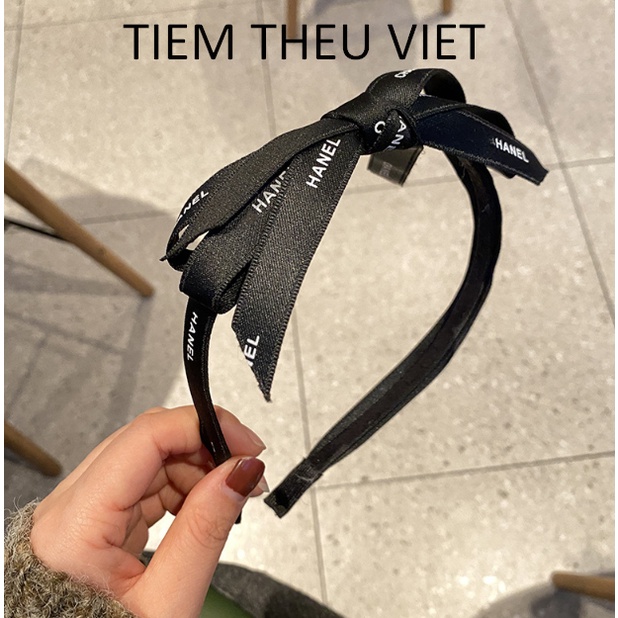 Bờm Cài Tóc Thắt Nơ Tiệm Thêu Việt Phong Cách Nhật Bản