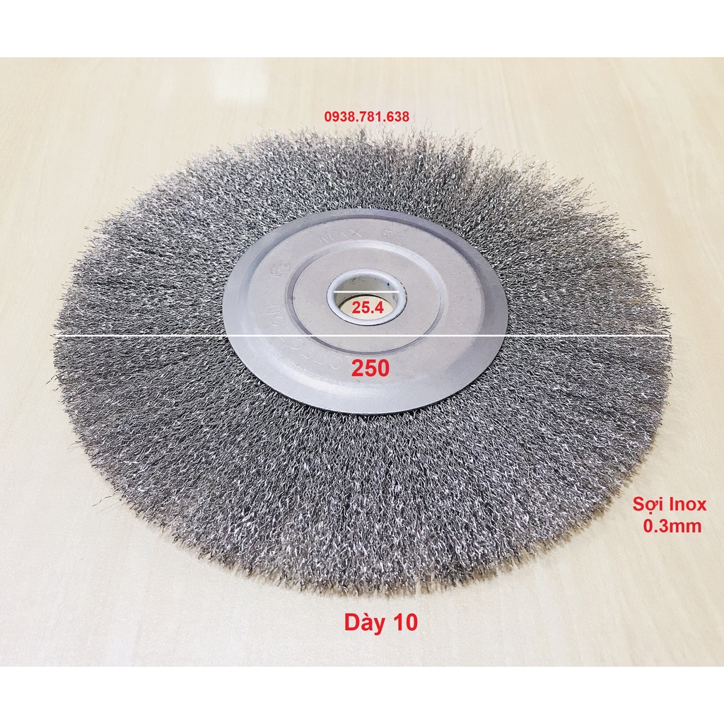 Bánh Cước Inox 250X10X25.4
