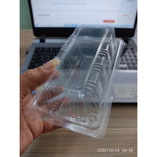50 -100 HỘP NHỰA ĐỰNG BÁNH HH151 KÍCH THƯỚC 18 CM X 8 CM X CAO 7 CM