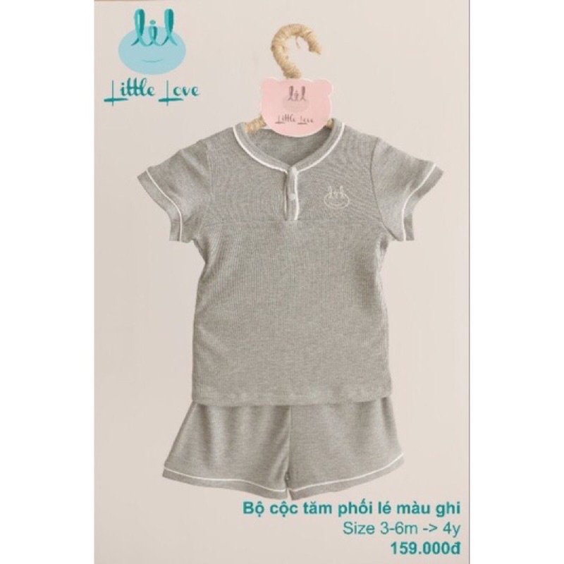 Lil little love - Bộ cộc Lil vải tăm siêu mềm mượt mát cho bé