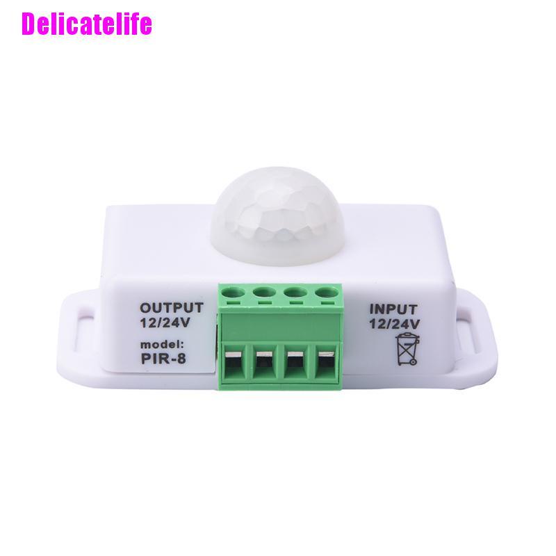 Công tắc cảm biến chuyển động hồng ngoại tự động dc 12-24v 8a