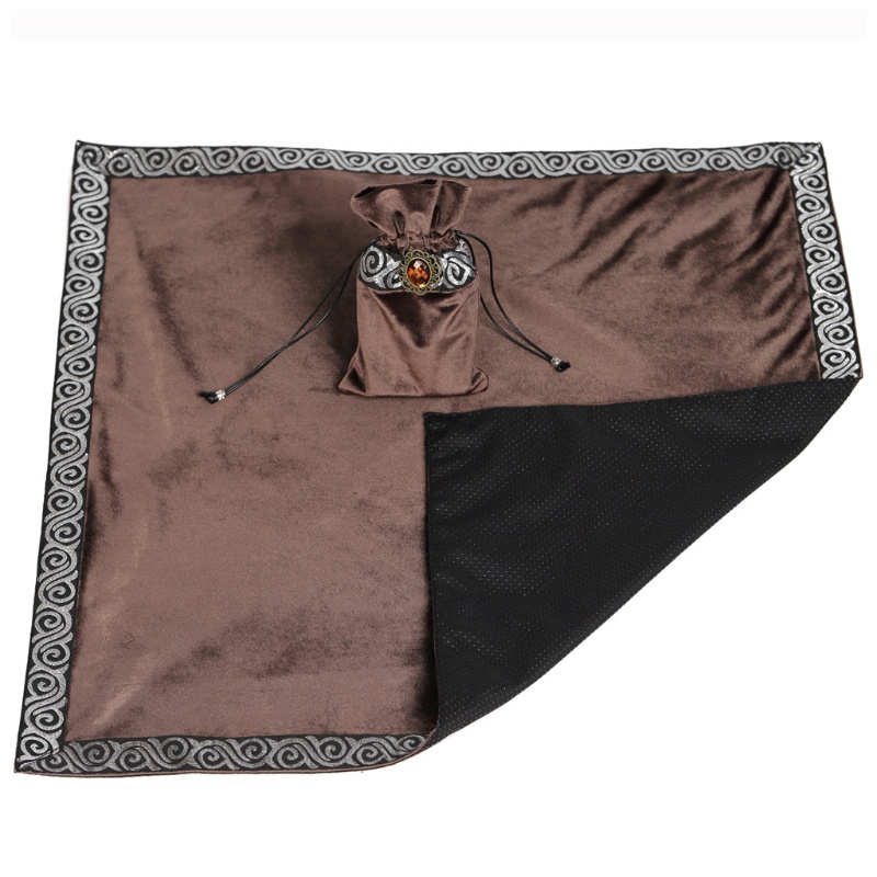 Tấm Thẻ Trò Chơi Board Game Astrolabe Witch Divination Pendulum Hình Vuông Bằng Nhung