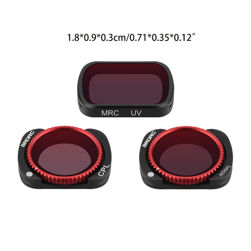 Bộ 3 Kính Lọc CPL / UV / ND8PL Cho Máy Ảnh Bỏ Túi 1 / 2