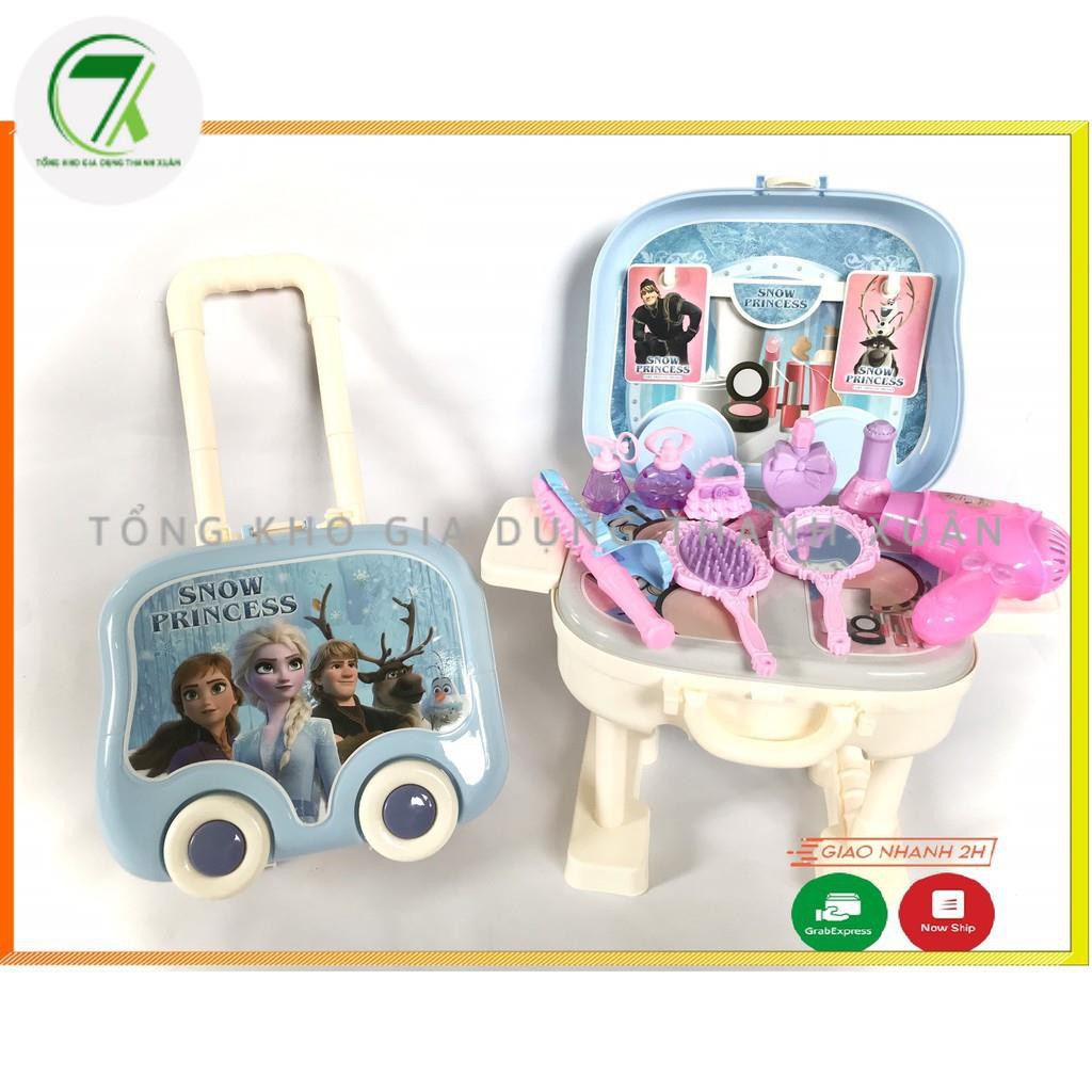 Đồ chơi trang điểm cho bé gái nhiều chi tiết son môi, máy sấy, gương, lược, buộc tóc......